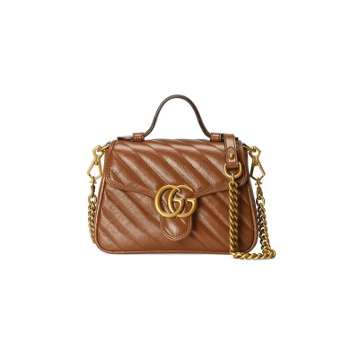 GUCCI GG MARMONT MINI TOP HANDLE BAG ‎‎‎583571 (21*15.5*8cm)